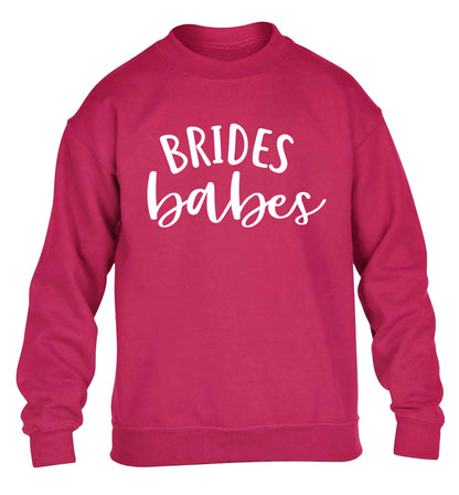Brides Babes children's pink sweater 12-13 Years
