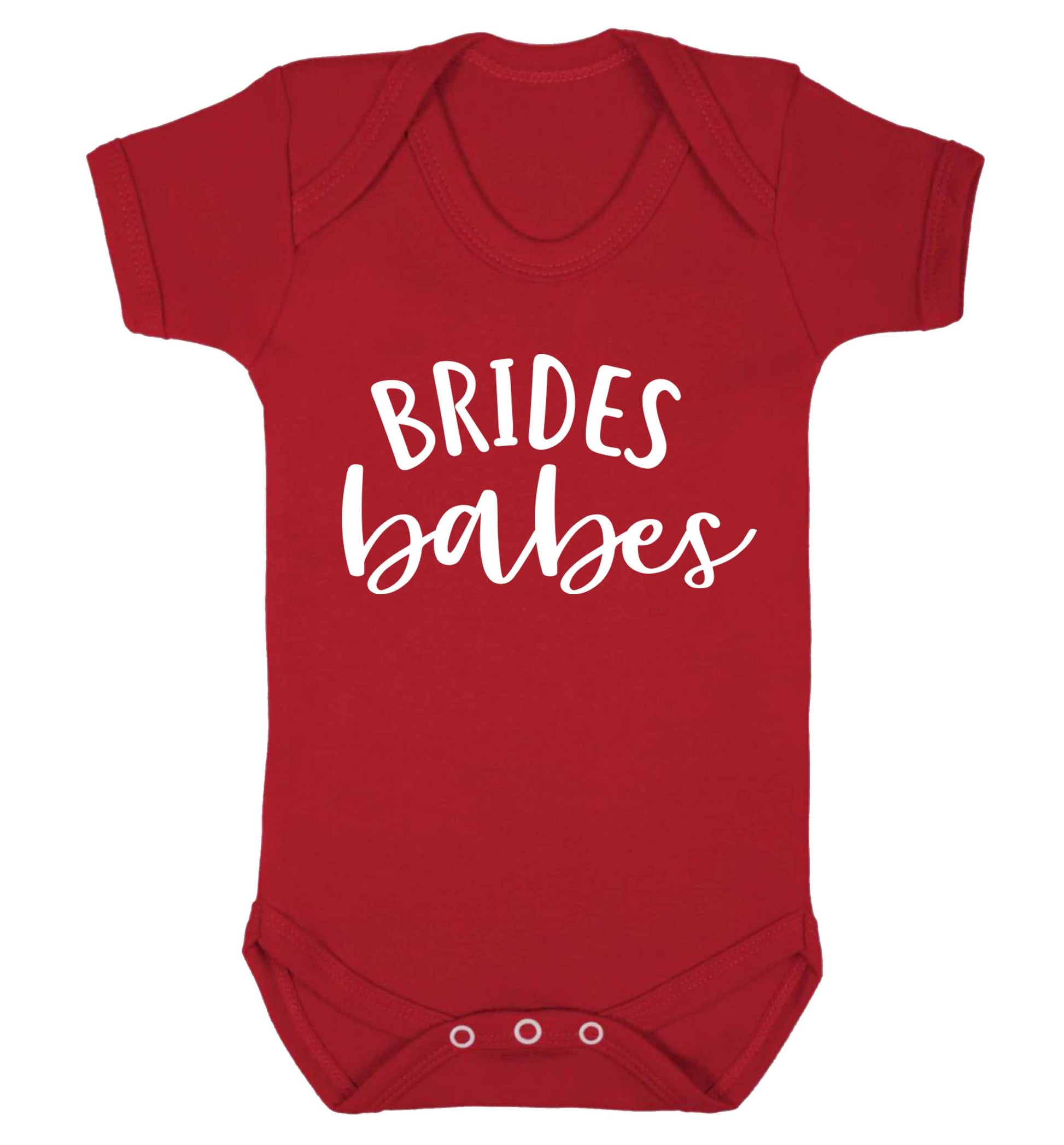 Brides Babes Baby Vest red 18-24 months