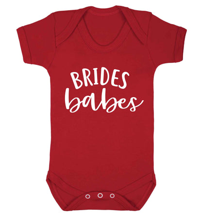 Brides Babes Baby Vest red 18-24 months