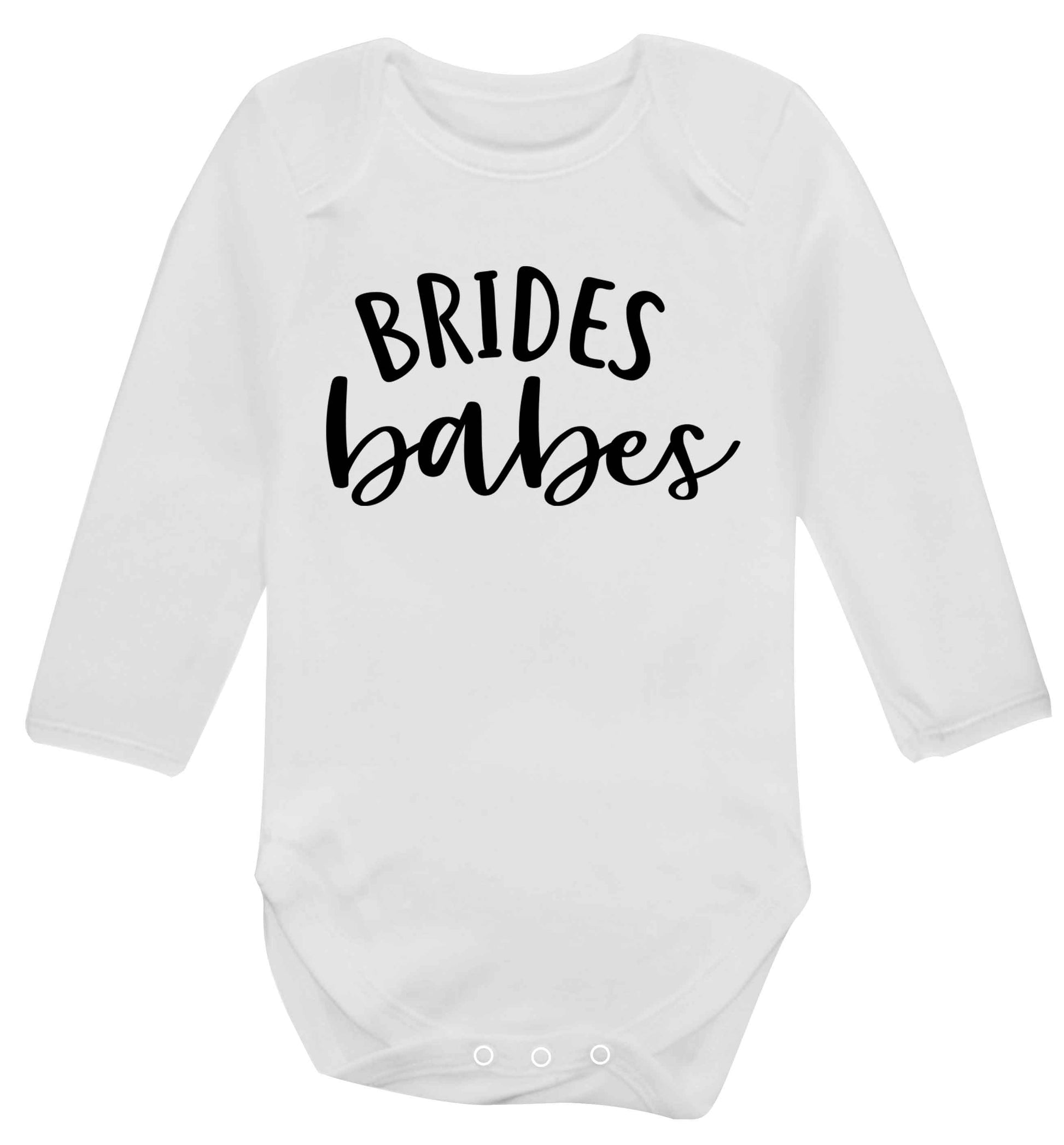 Brides Babes Baby Vest long sleeved white 6-12 months
