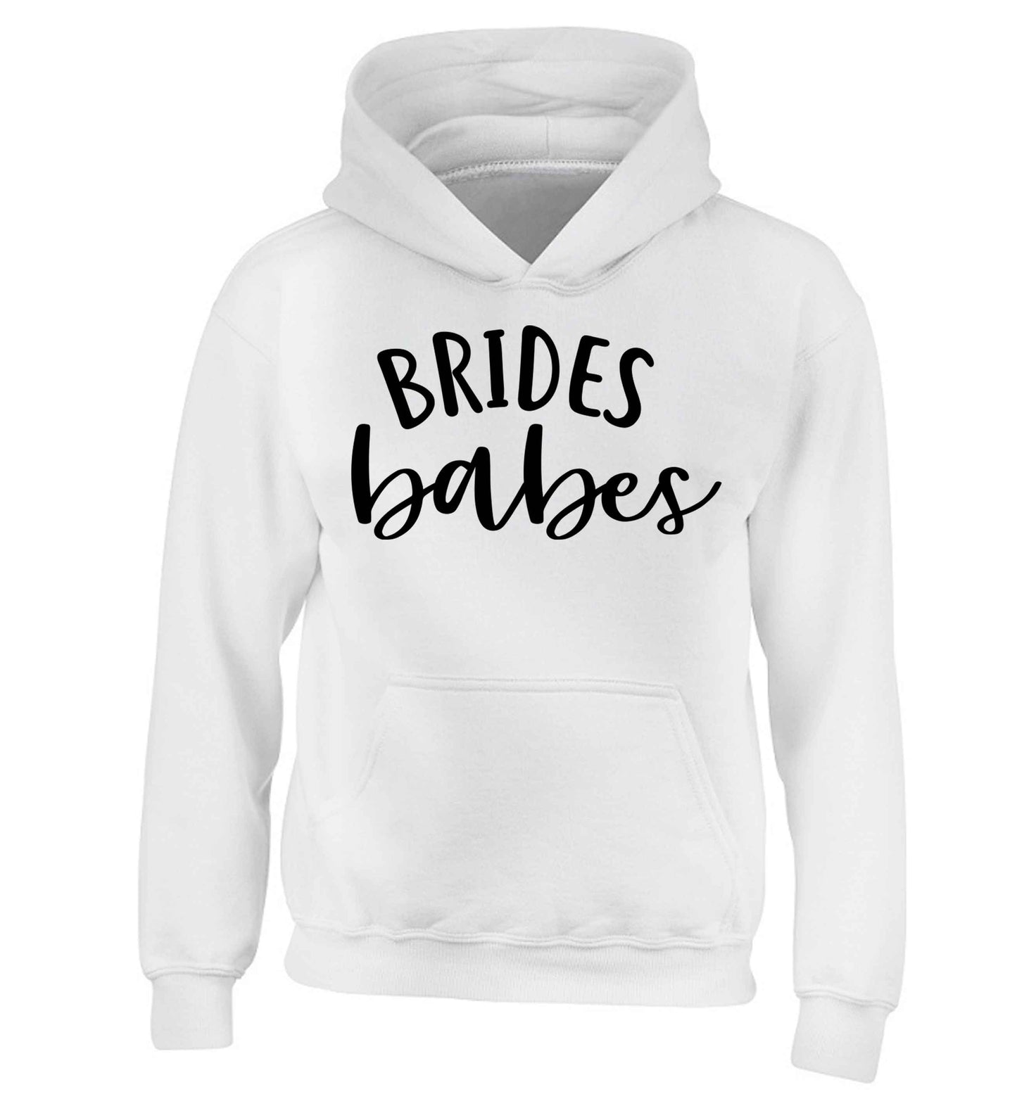 Brides Babes children's white hoodie 12-13 Years