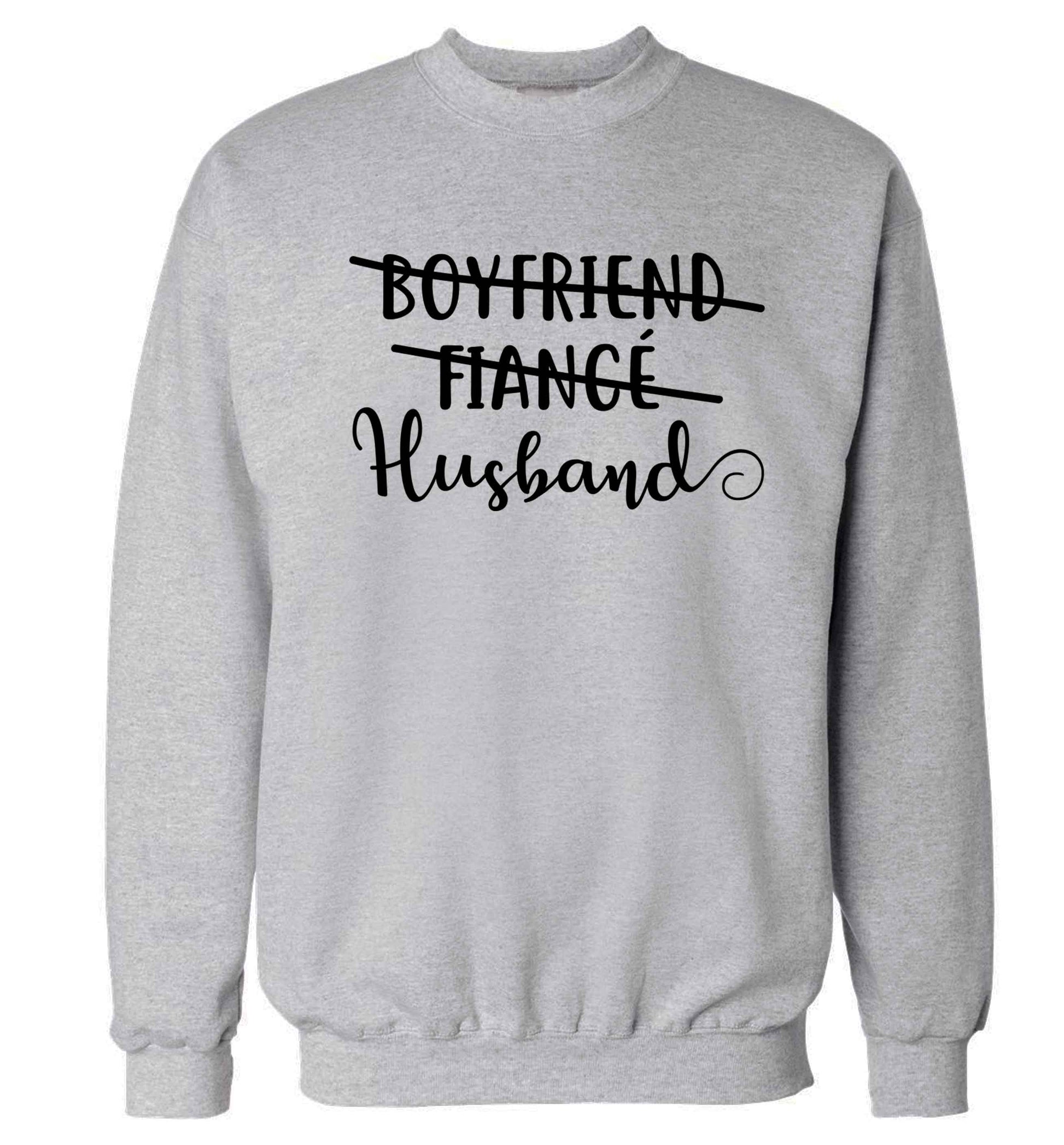 Boyfriend, fiance, husband Adult's unisex grey Sweater 2XL
