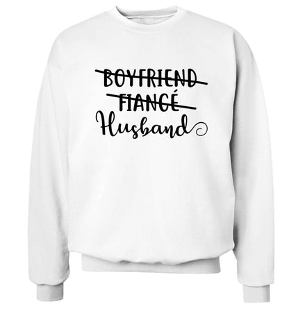 Boyfriend, fiance, husband Adult's unisex white Sweater 2XL