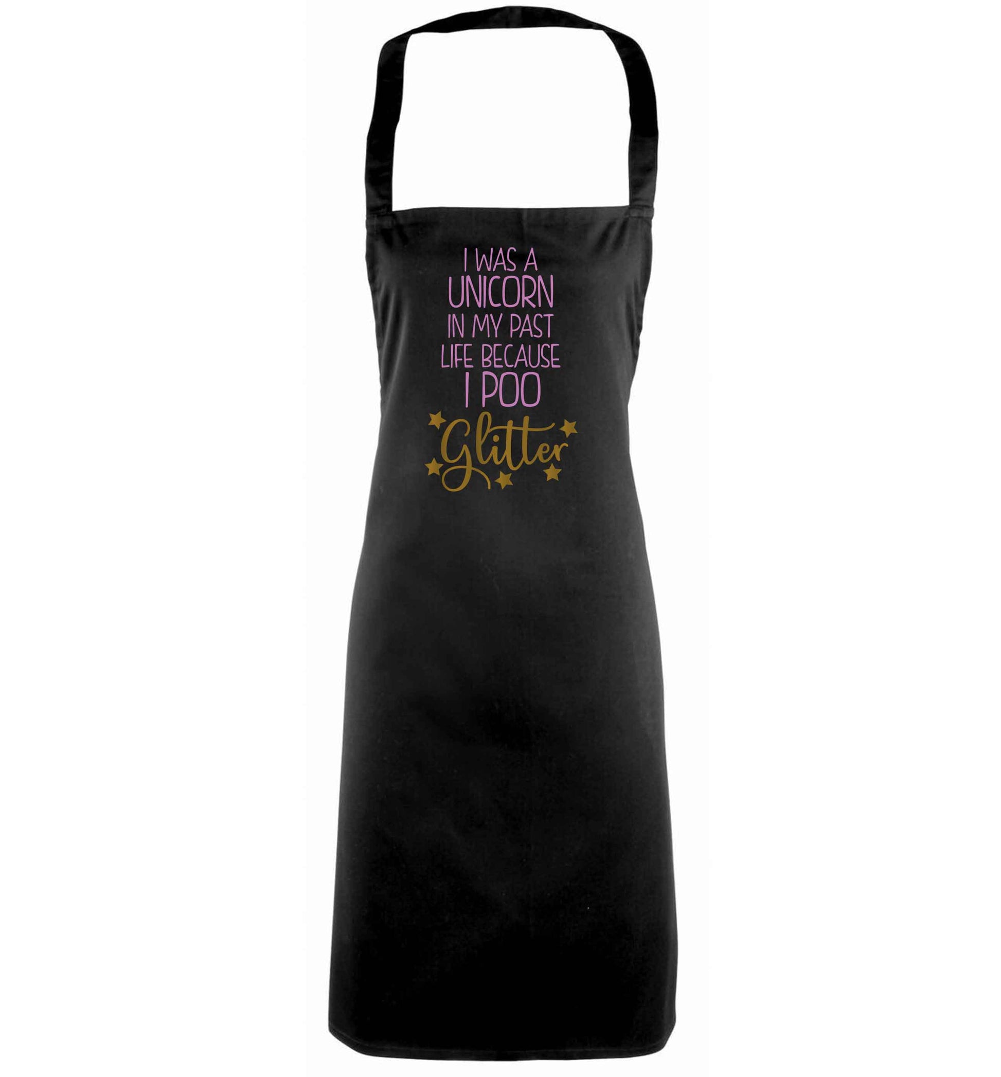 I was a unicorn in my past life because I poo glitter black apron