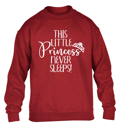 This little princess never sleeps children's grey sweater 12-13 Years