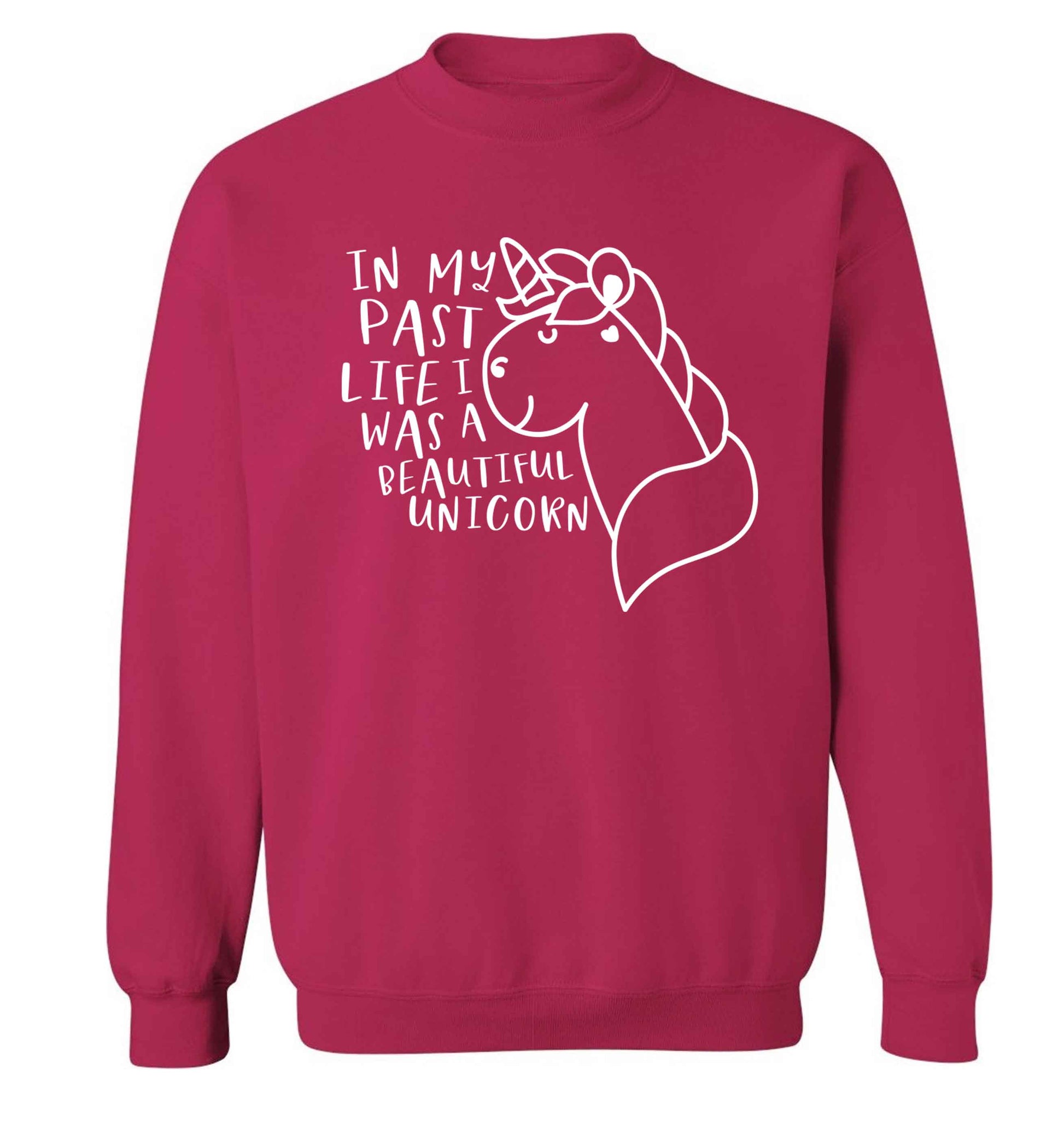 In my past life I was a beautiful unicorn Adult's unisex pink Sweater 2XL