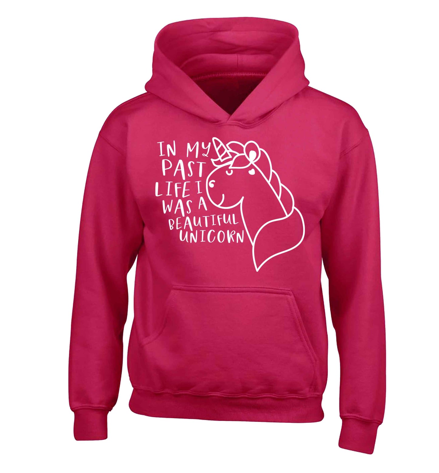 In my past life I was a beautiful unicorn children's pink hoodie 12-13 Years