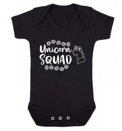 Unicorn Squad Baby Vest black 18-24 months