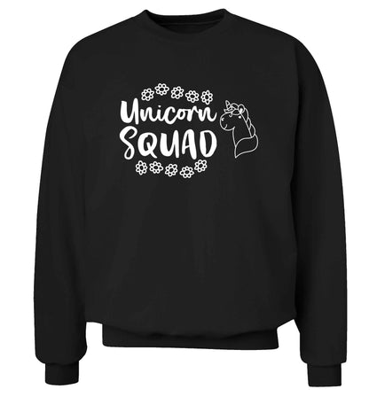 Unicorn Squad Adult's unisex black Sweater 2XL