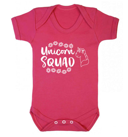 Unicorn Squad Baby Vest dark pink 18-24 months