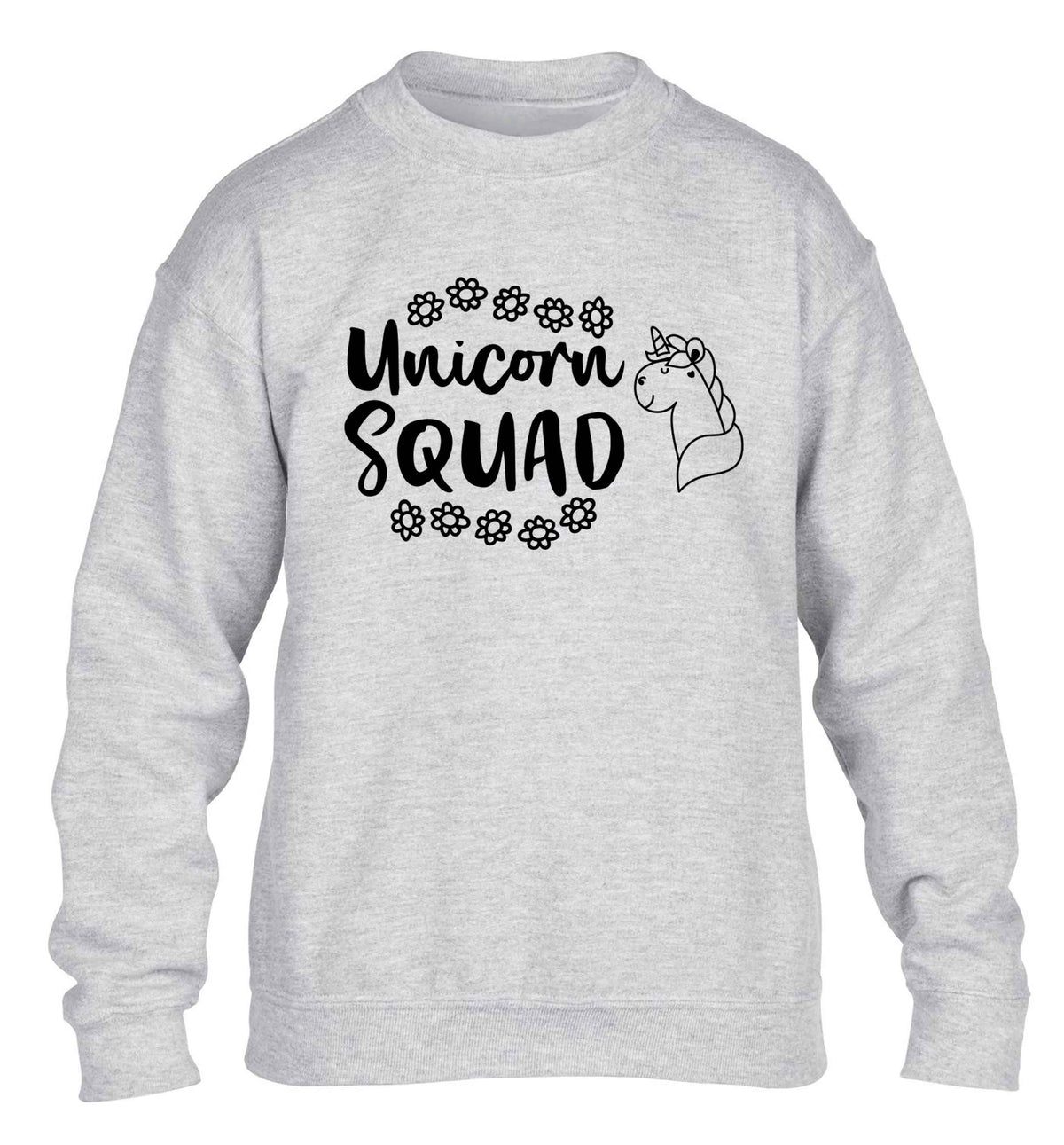Unicorn Squad children's grey sweater 12-13 Years