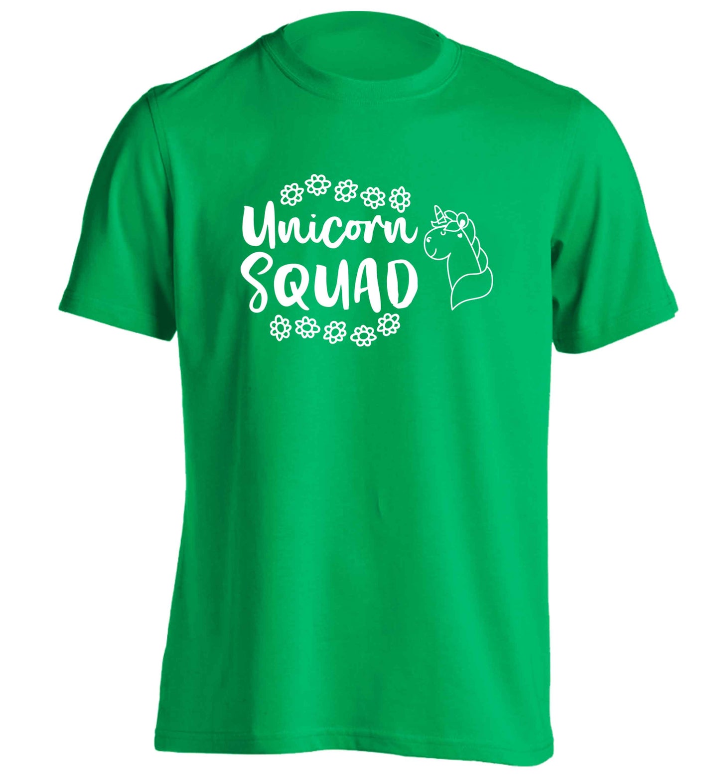 Unicorn Squad adults unisex green Tshirt 2XL
