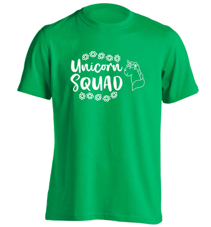 Unicorn Squad adults unisex green Tshirt 2XL