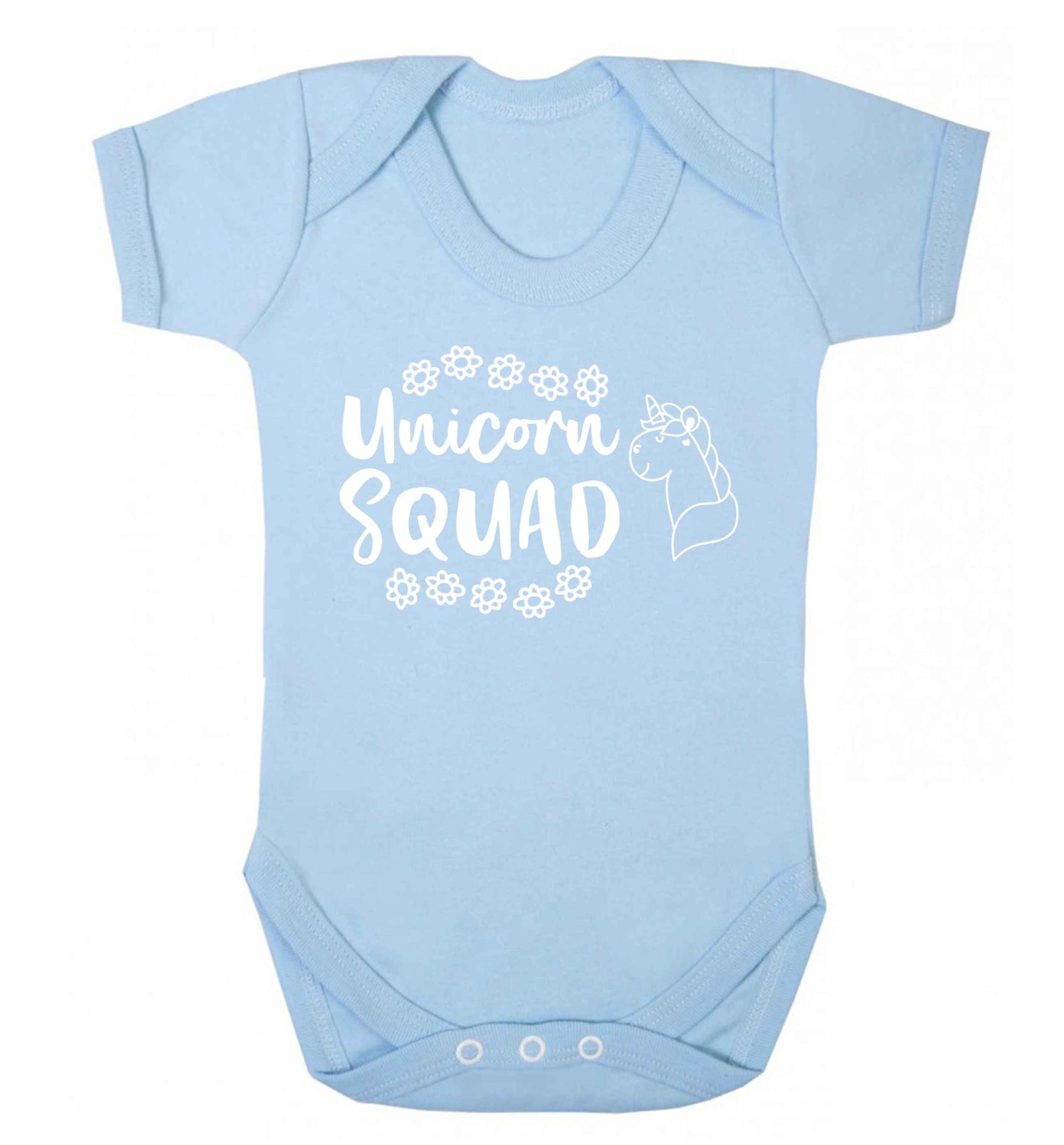 Unicorn Squad Baby Vest pale blue 18-24 months