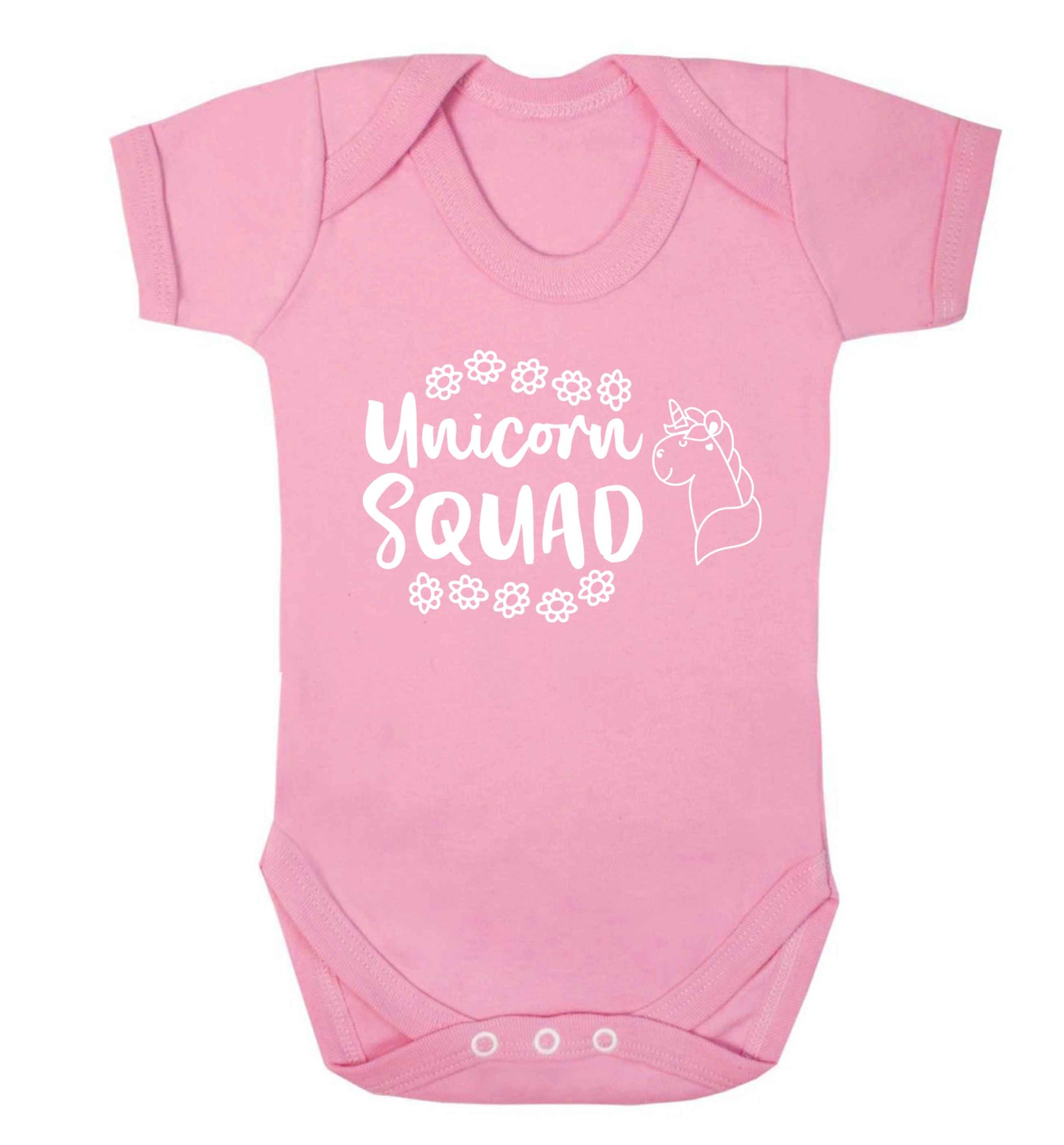 Unicorn Squad Baby Vest pale pink 18-24 months