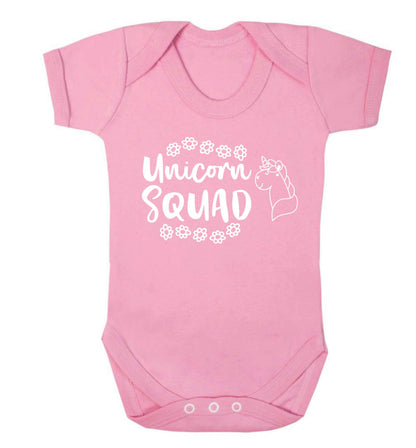 Unicorn Squad Baby Vest pale pink 18-24 months