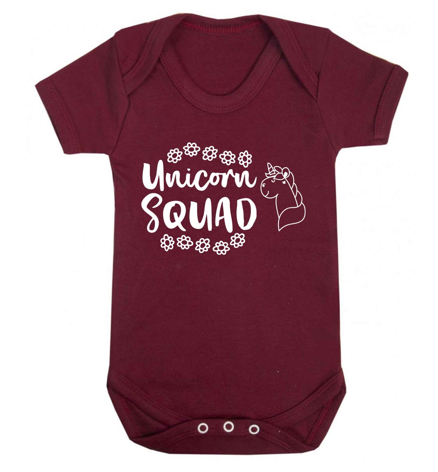 Unicorn Squad Baby Vest maroon 18-24 months