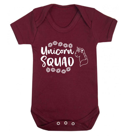 Unicorn Squad Baby Vest maroon 18-24 months