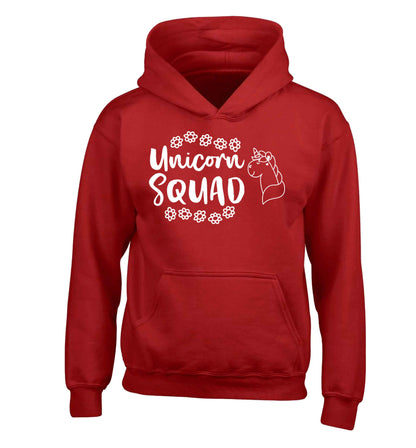 Unicorn Squad children's red hoodie 12-13 Years