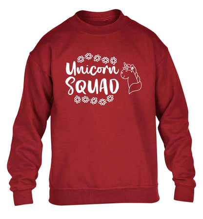 Unicorn Squad children's grey sweater 12-13 Years