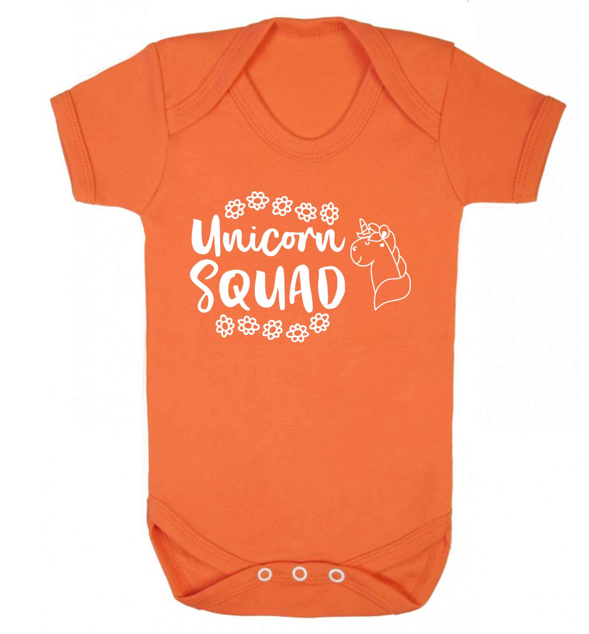 Unicorn Squad Baby Vest orange 18-24 months