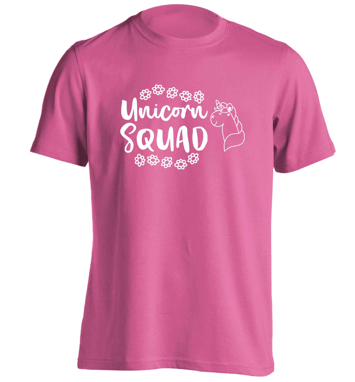 Unicorn Squad adults unisex pink Tshirt 2XL