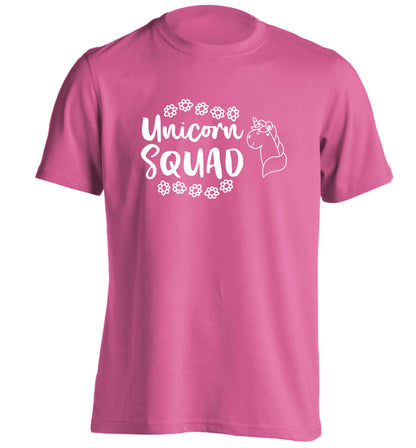Unicorn Squad adults unisex pink Tshirt 2XL