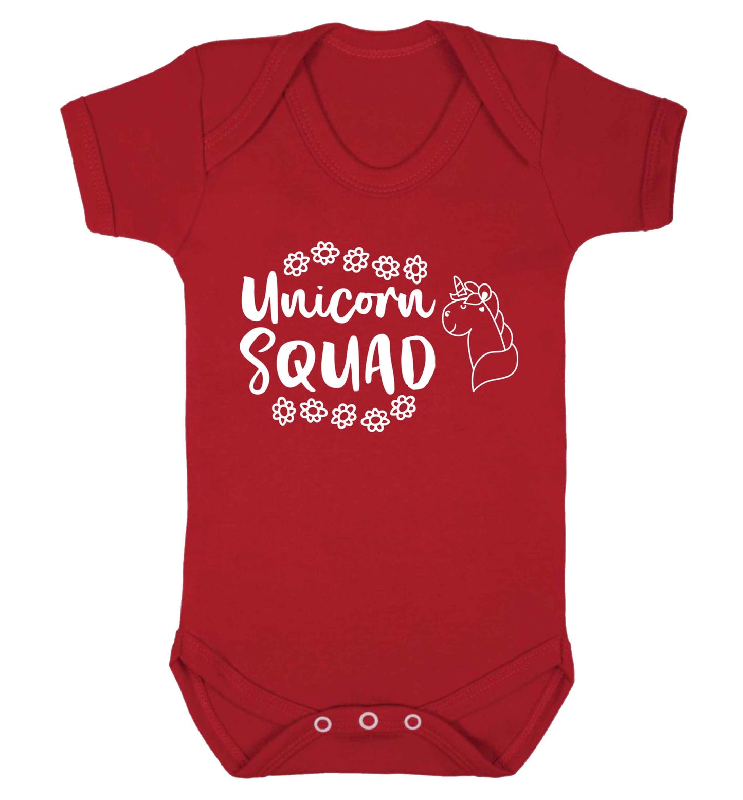 Unicorn Squad Baby Vest red 18-24 months