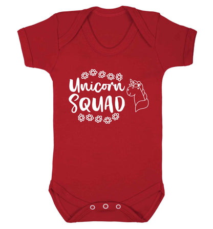 Unicorn Squad Baby Vest red 18-24 months