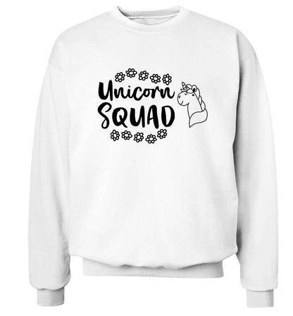 Unicorn Squad Adult's unisex white Sweater 2XL