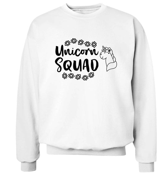 Unicorn Squad Adult's unisex white Sweater 2XL