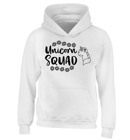 Unicorn Squad children's white hoodie 12-13 Years