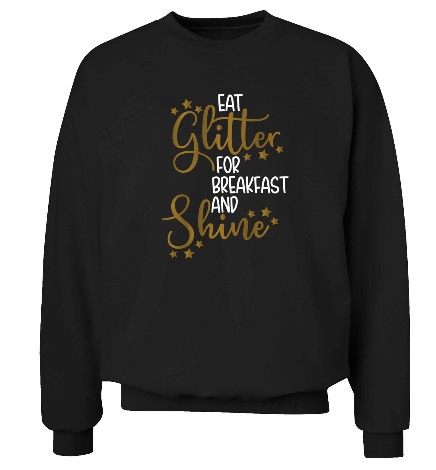 Eat glitter for breakfast and shine all day Adult's unisex black Sweater 2XL