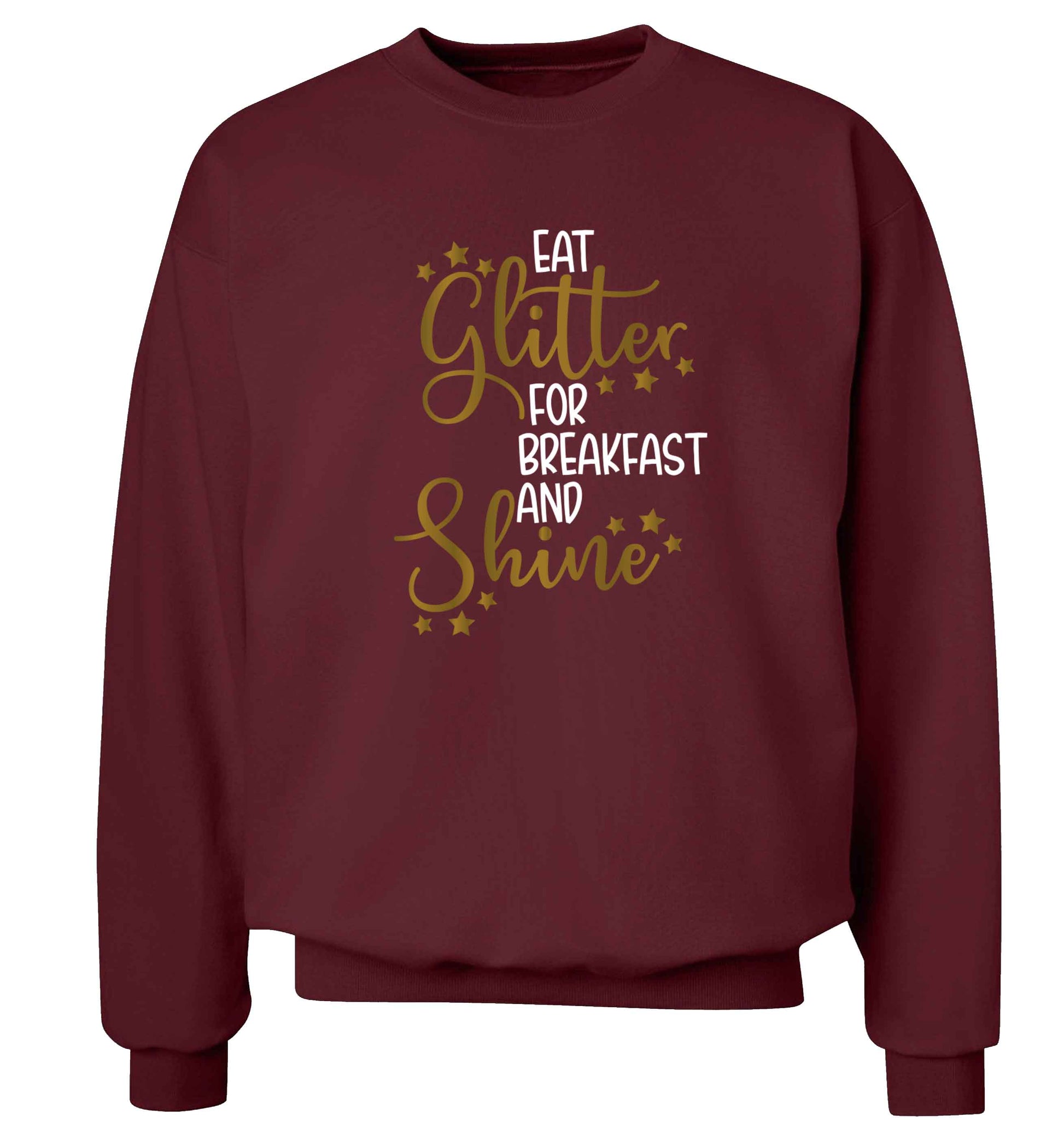 Eat glitter for breakfast and shine all day Adult's unisex maroon Sweater 2XL