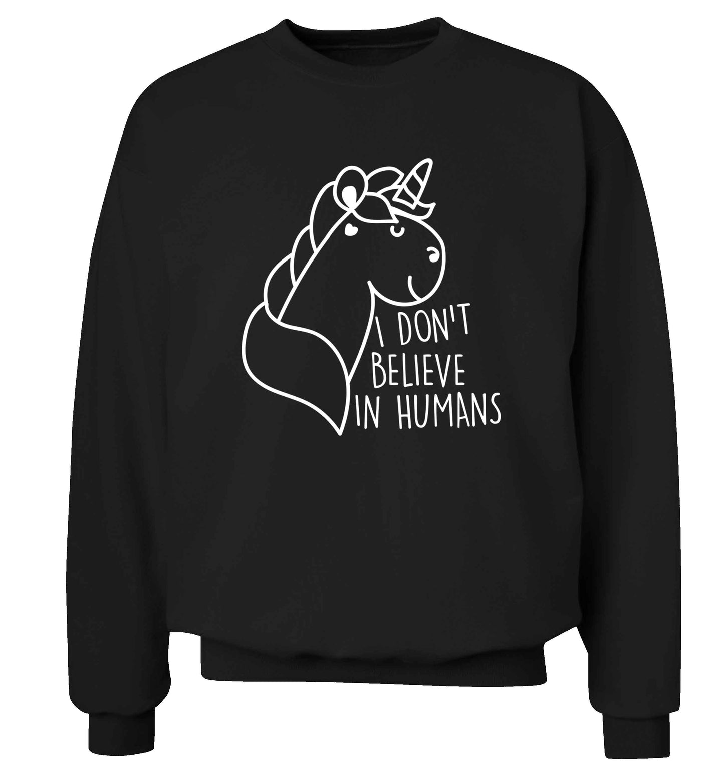 I don't believe in humans Adult's unisex black Sweater 2XL