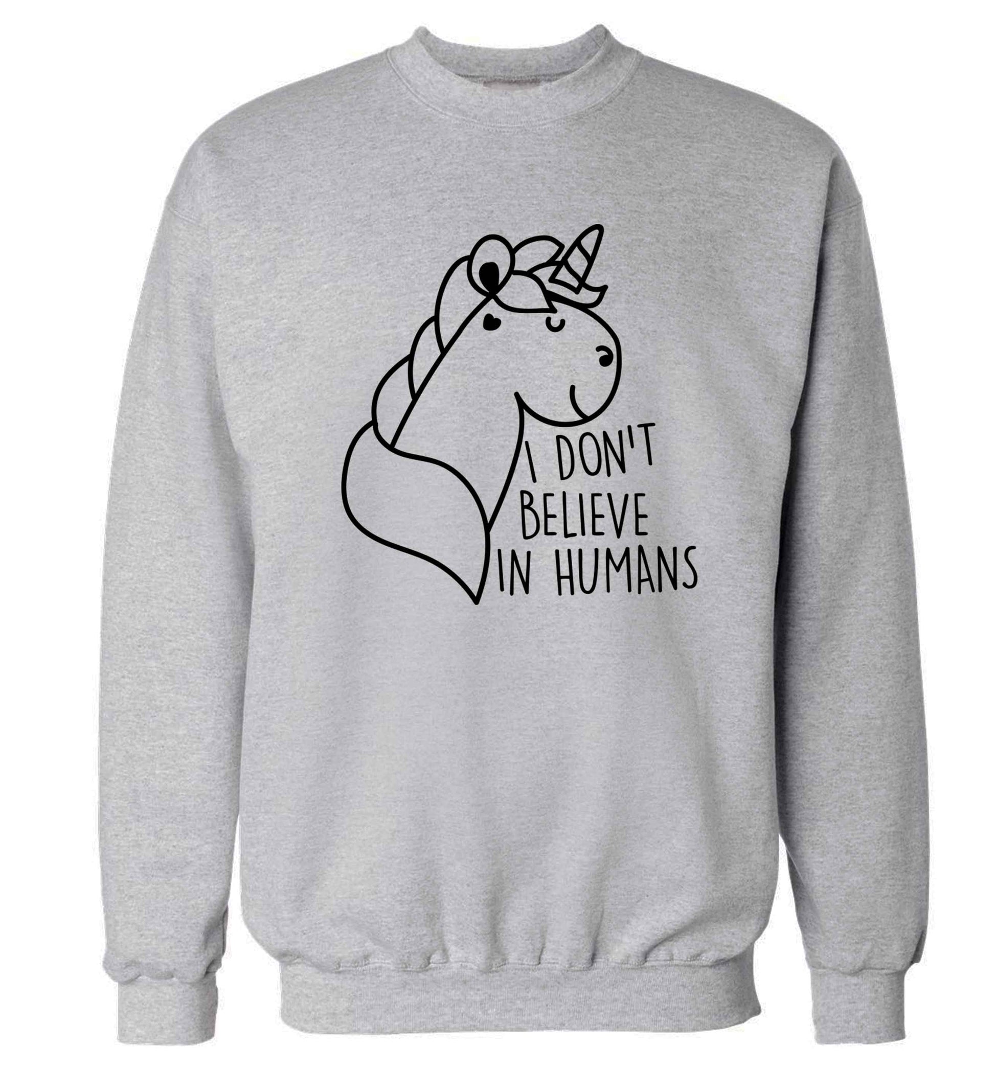 I don't believe in humans Adult's unisex grey Sweater 2XL