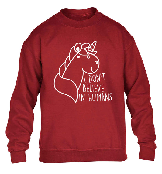 I don't believe in humans children's grey sweater 12-13 Years