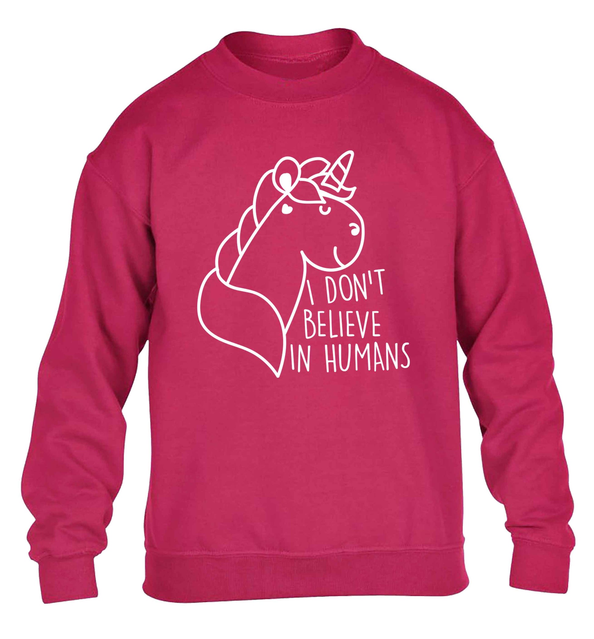 I don't believe in humans children's pink sweater 12-13 Years