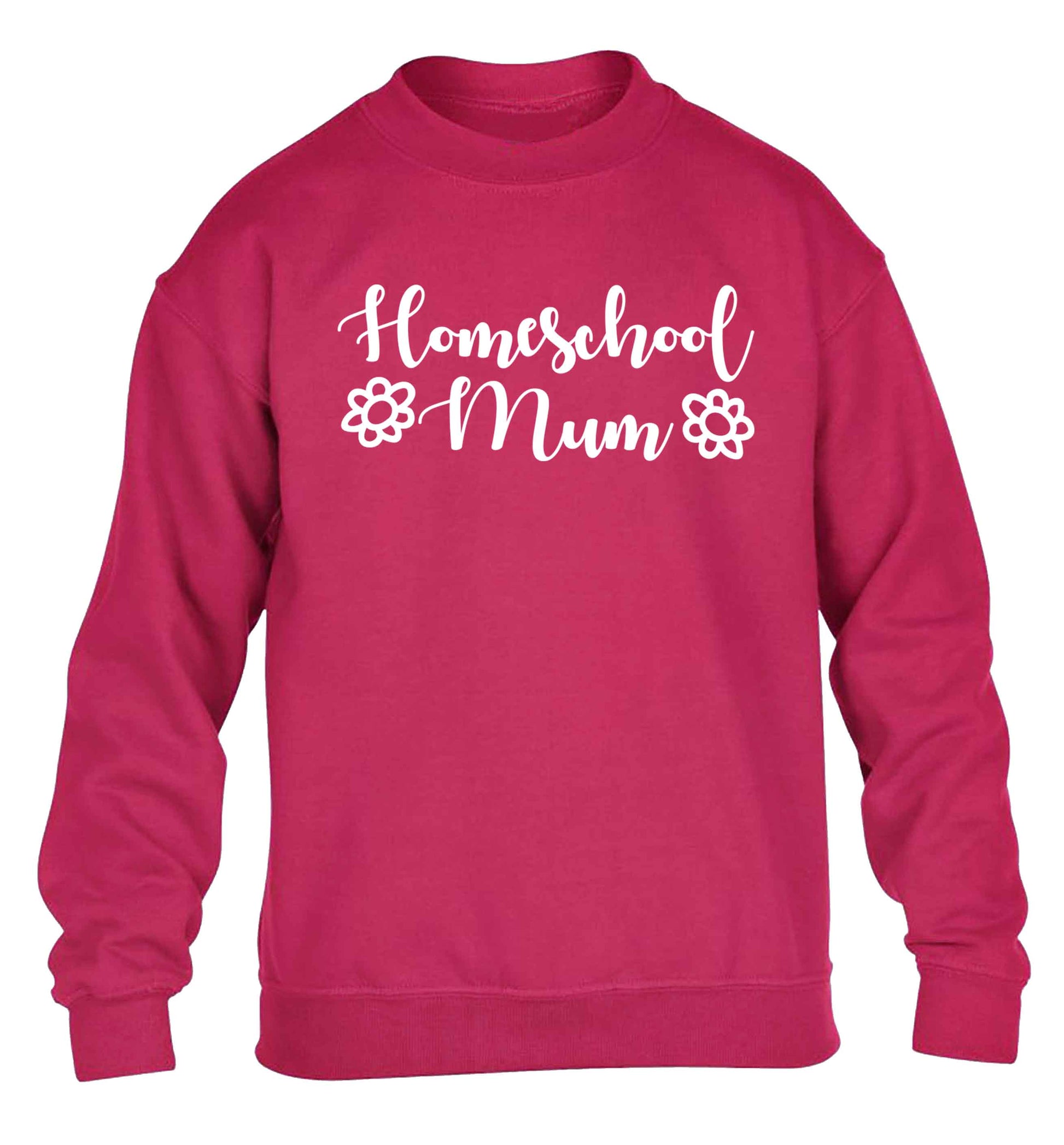 Homeschool mum children's pink sweater 12-13 Years