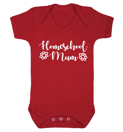 Homeschool mum Baby Vest red 18-24 months