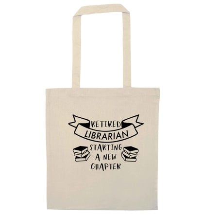 Retired librarian keep your hair on natural tote bag