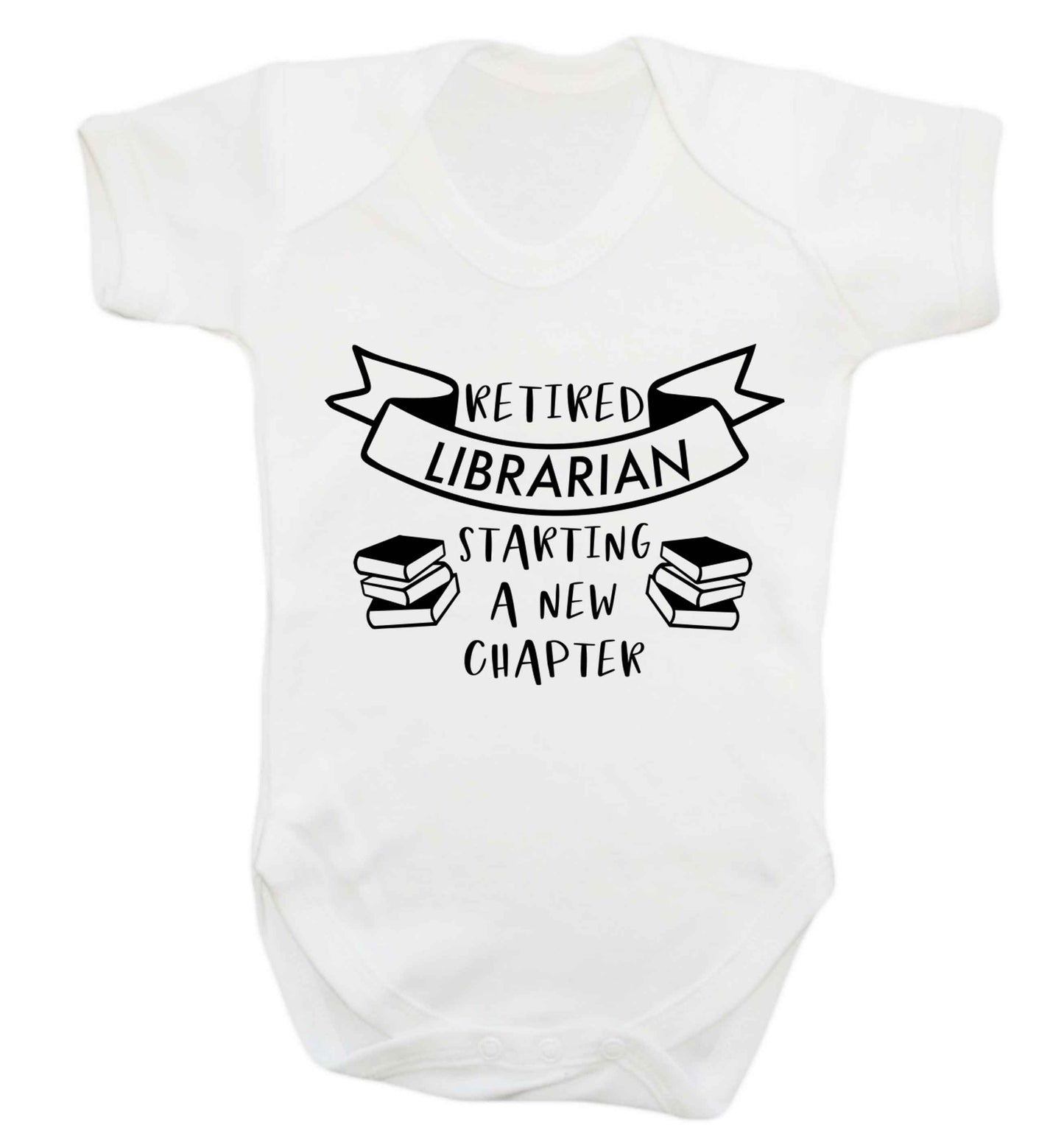 Retired librarian keep your hair on Baby Vest white 18-24 months