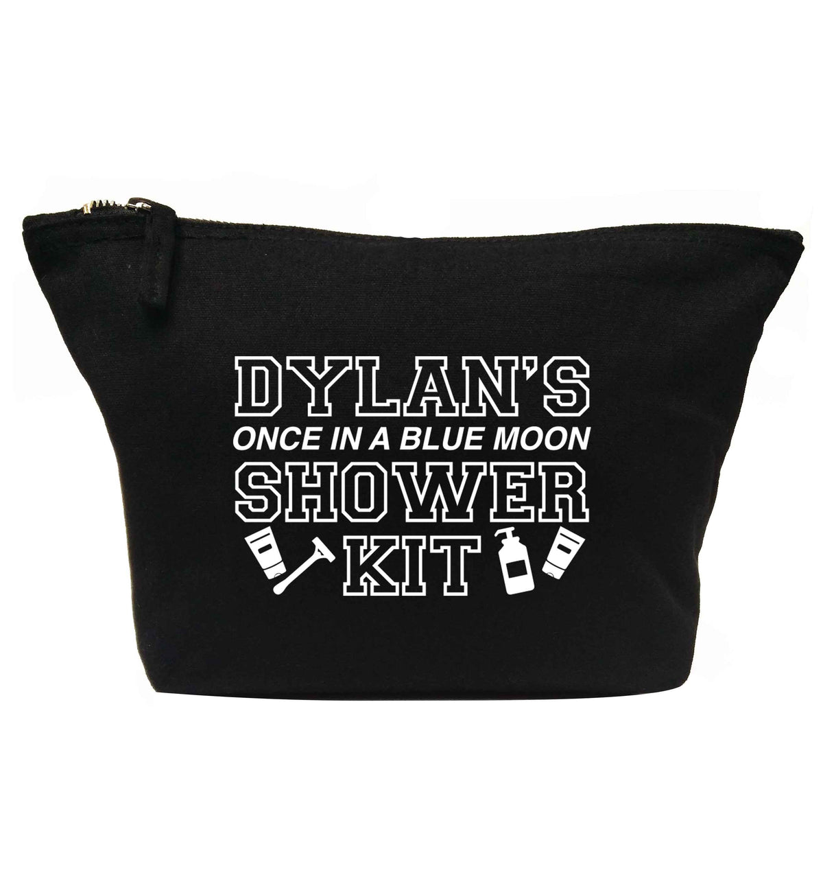 Personalised once in a blue moon shower kit | makeup / wash bag