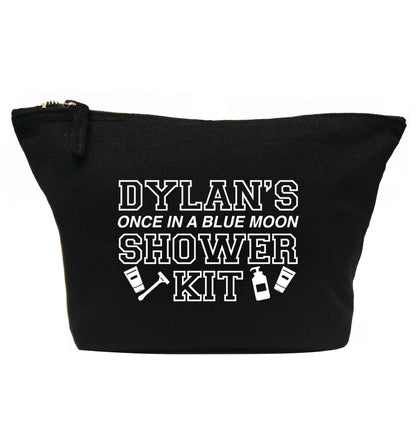 Personalised once in a blue moon shower kit | makeup / wash bag