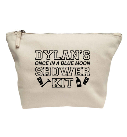 Personalised once in a blue moon shower kit | makeup / wash bag