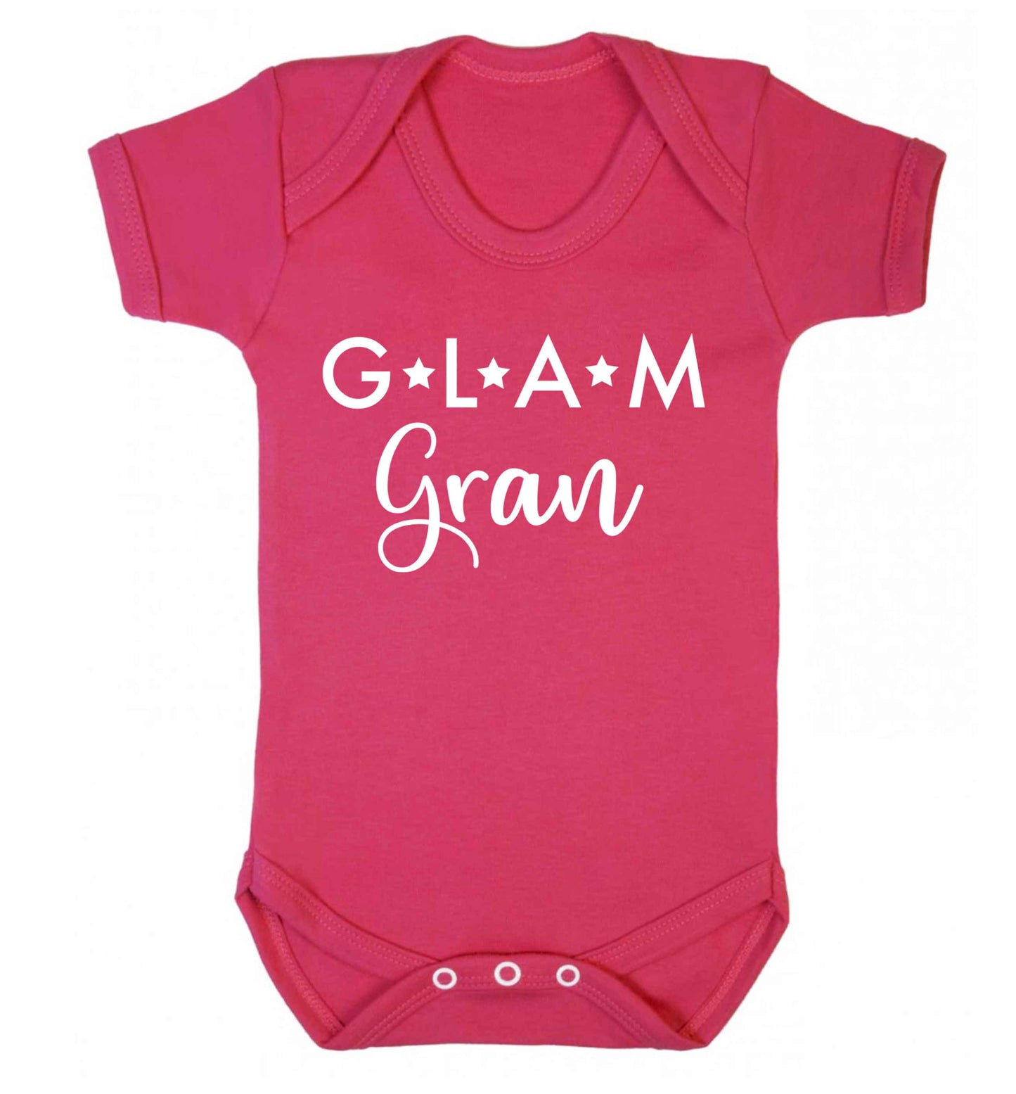 Glam Gran Baby Vest dark pink 18-24 months