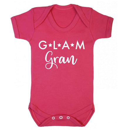 Glam Gran Baby Vest dark pink 18-24 months