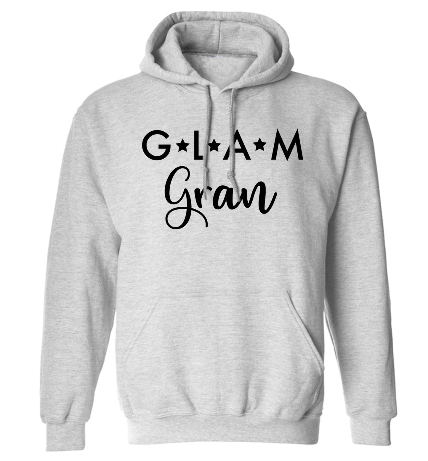Glam Gran adults unisex grey hoodie 2XL