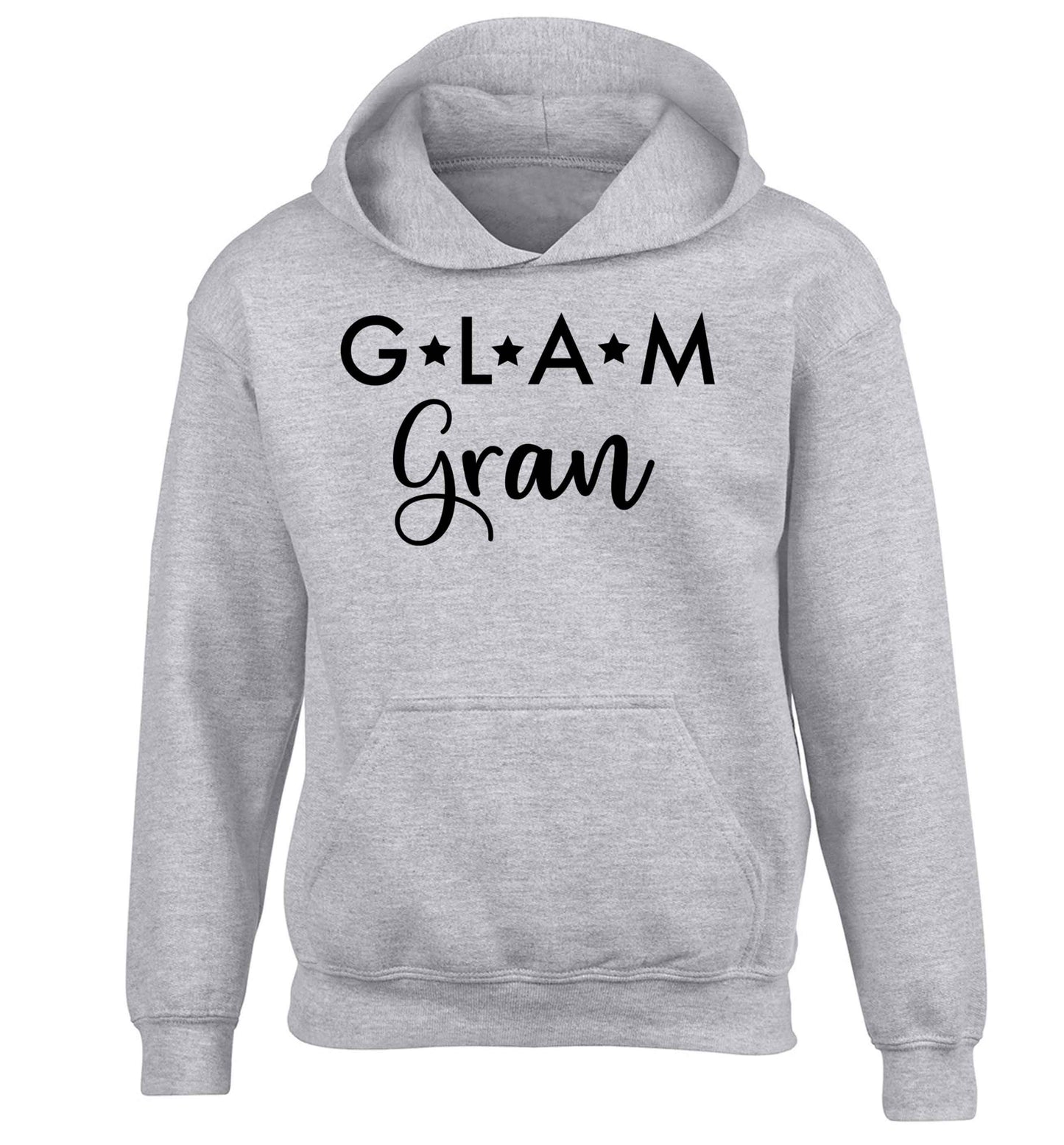 Glam Gran children's grey hoodie 12-13 Years