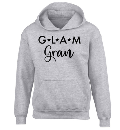Glam Gran children's grey hoodie 12-13 Years